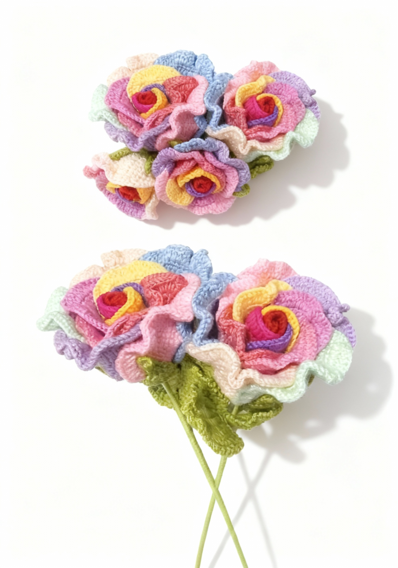 A rose in seven rainbow colors