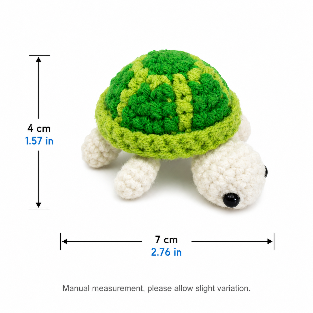[Finished product] Hand-knitted turtle decoration, cute mini turtle, soft wool animal desktop decoration, gift