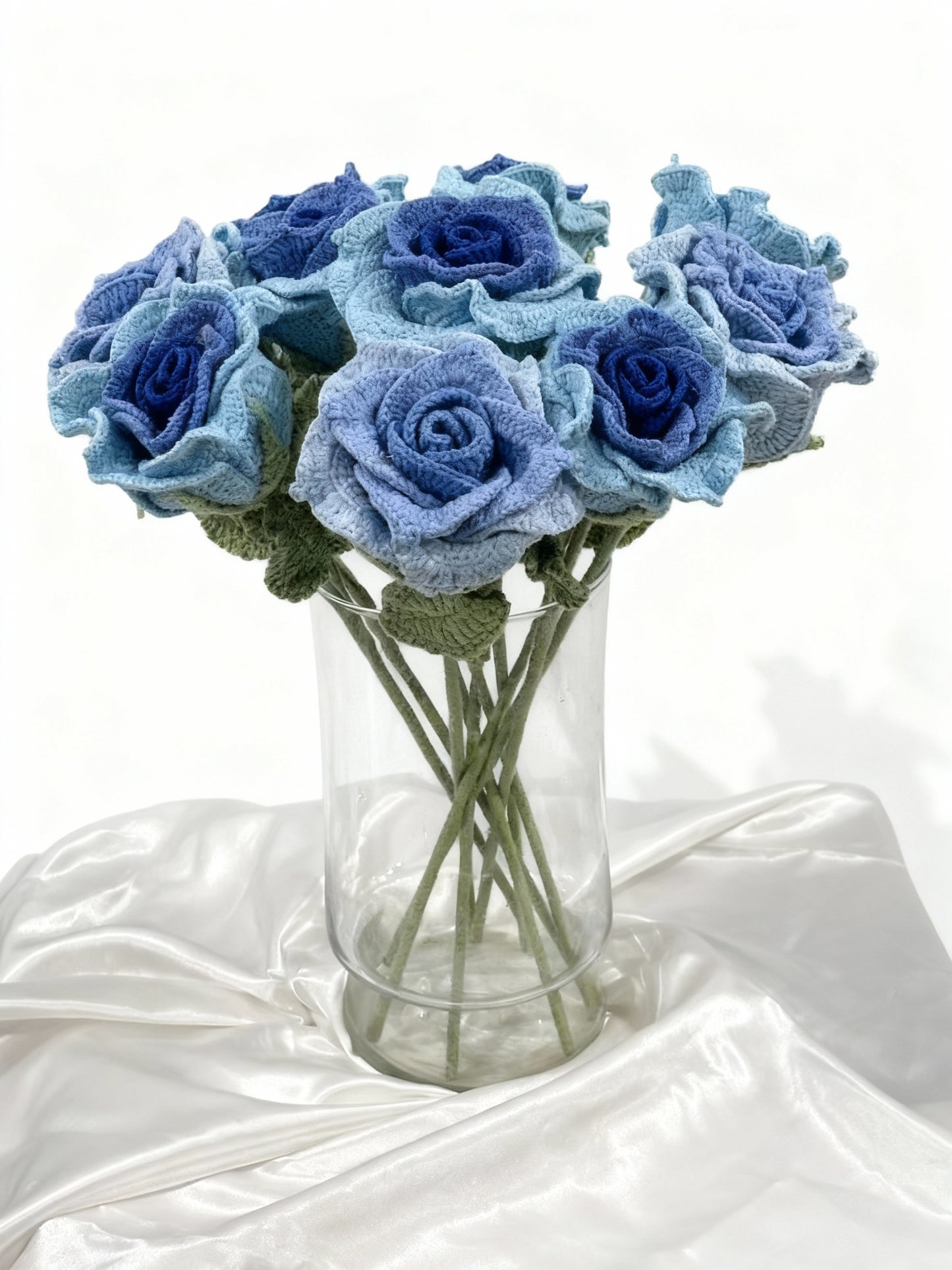 1PC Handmade Blue Thai Rose