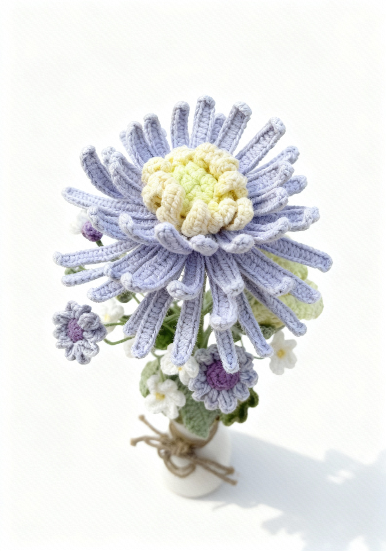 Eternally Blooming - Hand - Crocheted Floral Ornament