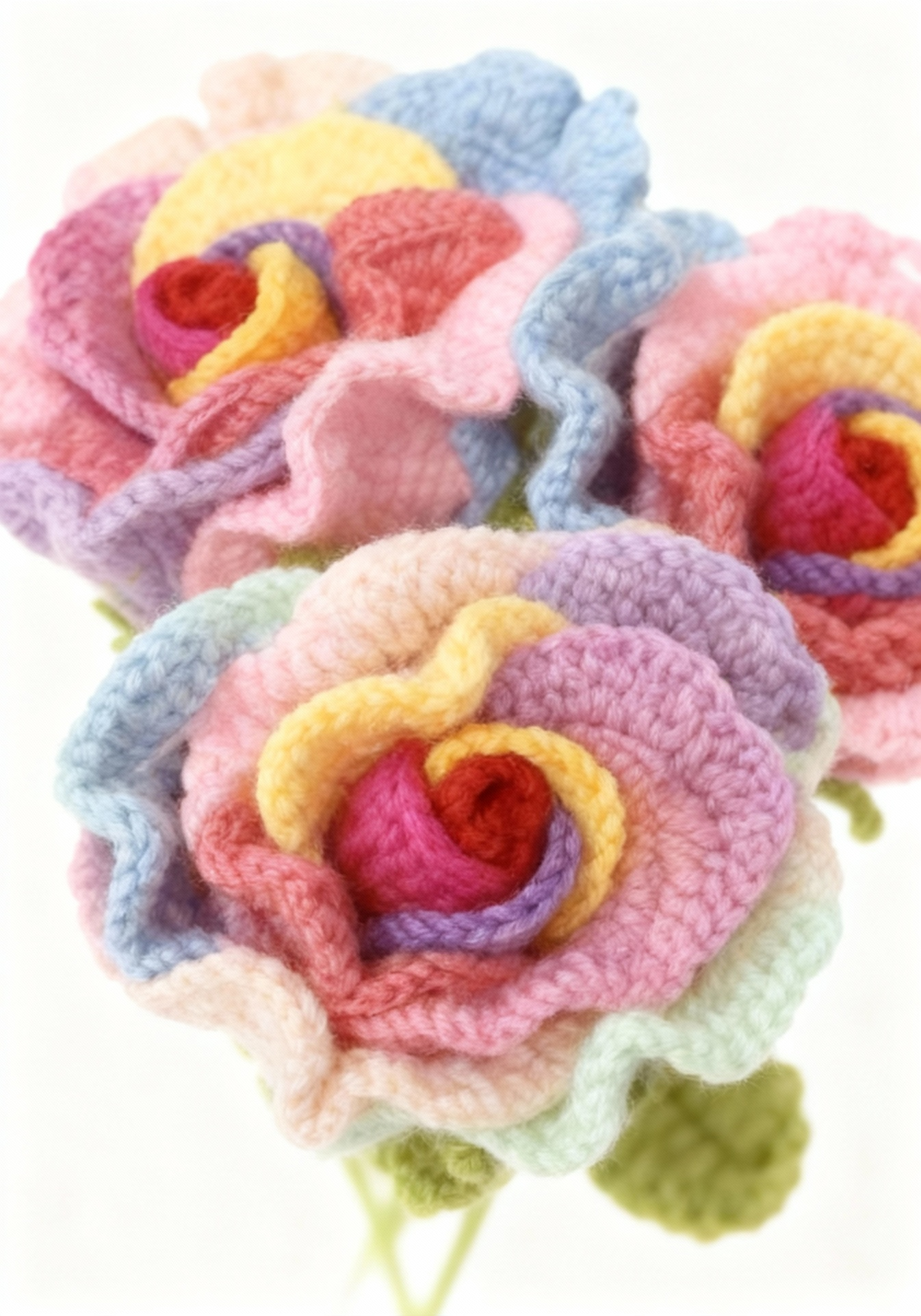 A rose in seven rainbow colors