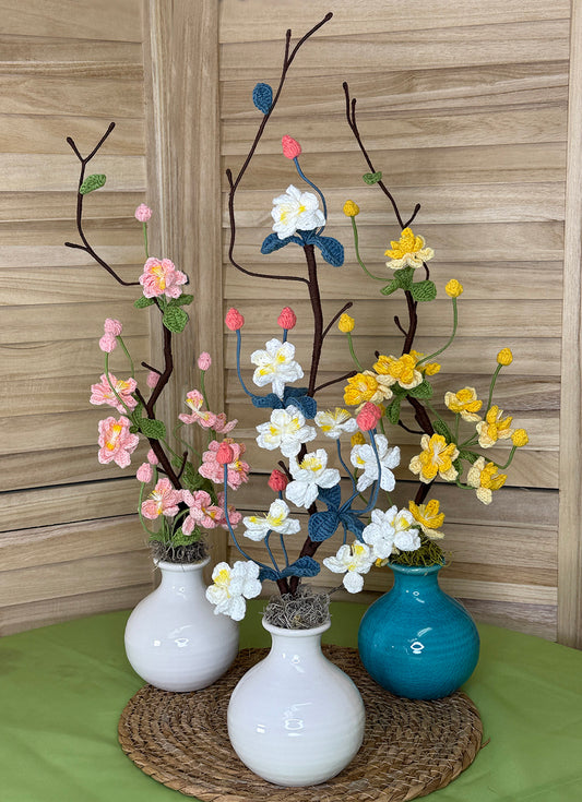 Begonias in Round Pot